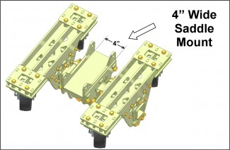 4" Wide Saddle Mount